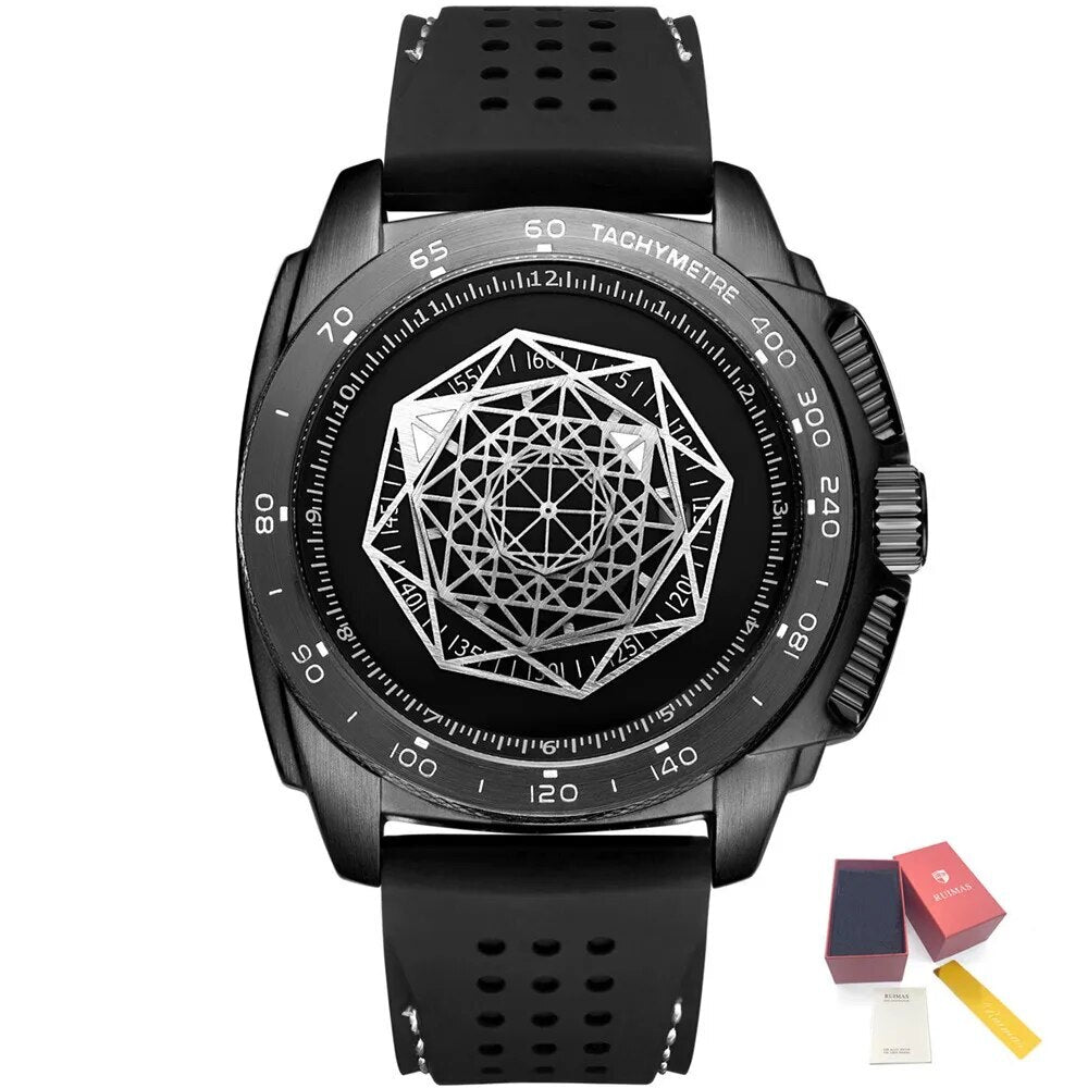 Men Silicone Band Quartz Casual Wrist Watches Large Dial Sport Military Watch Clock Luminous Waterproof Relogio Masculino 554