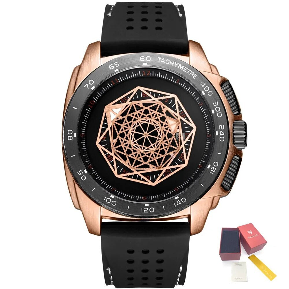Men Silicone Band Quartz Casual Wrist Watches Large Dial Sport Military Watch Clock Luminous Waterproof Relogio Masculino 554