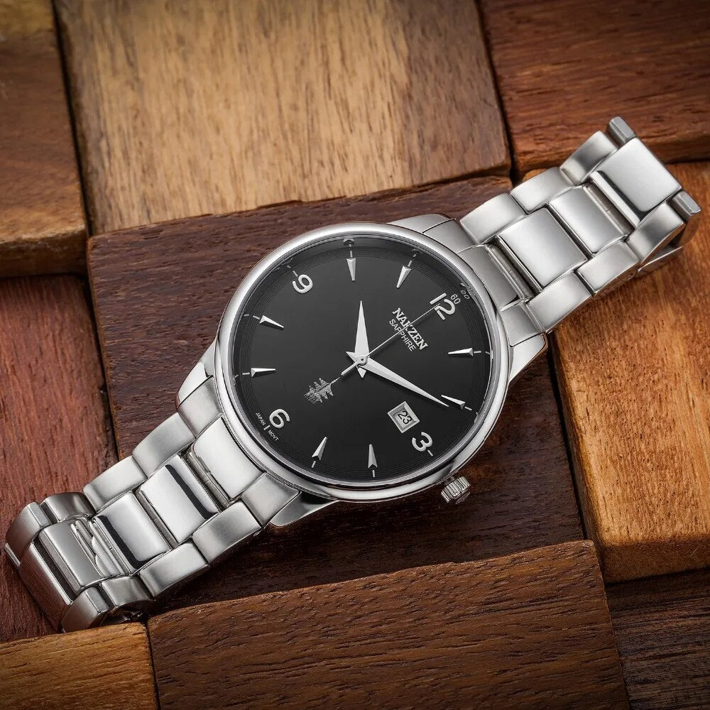 NAKZEN Male Casual Commerce Cool Watch Simple Wrist Watch Brand Luxury Men Quartz Watches Stainless Steel Waterproof Clock Gift 1006