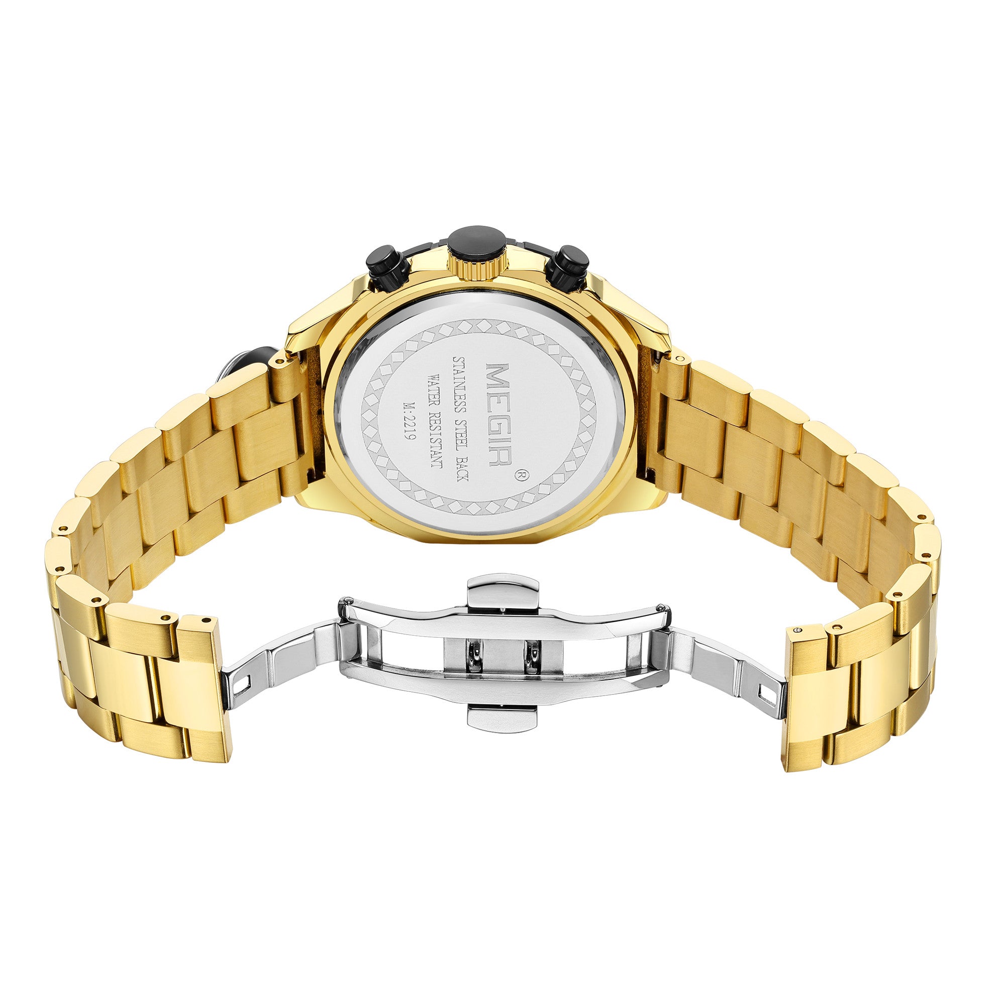 Men  Watch Top Brand Luxury Business Quartz Watches Chronograph Stainless Steel Calendar Luminous Clock WristWatch Montre Homme 2219