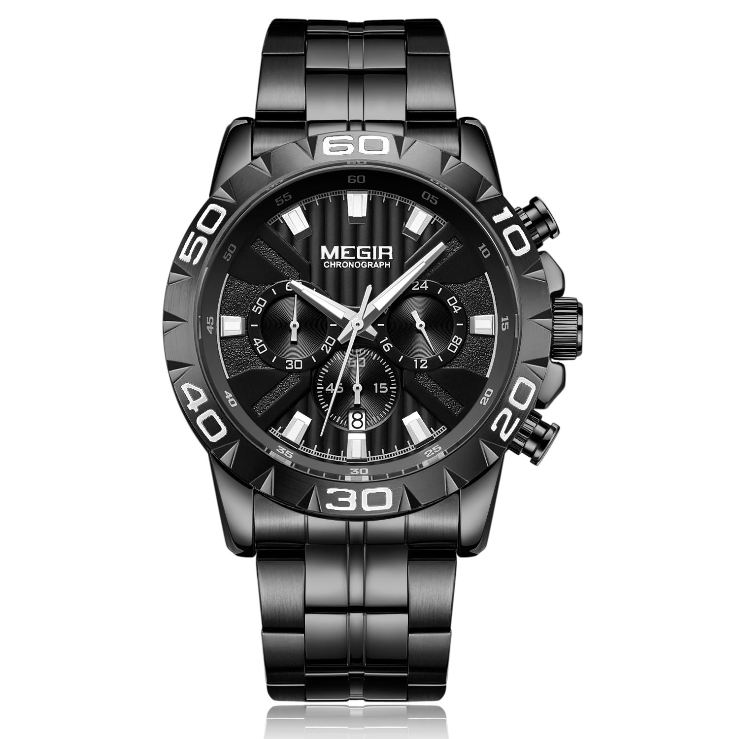 Mens Watches Top Brand Luxury Quartz Casual Wristwatch Date Clock Waterproof Wrist Watch Chronograph 2087