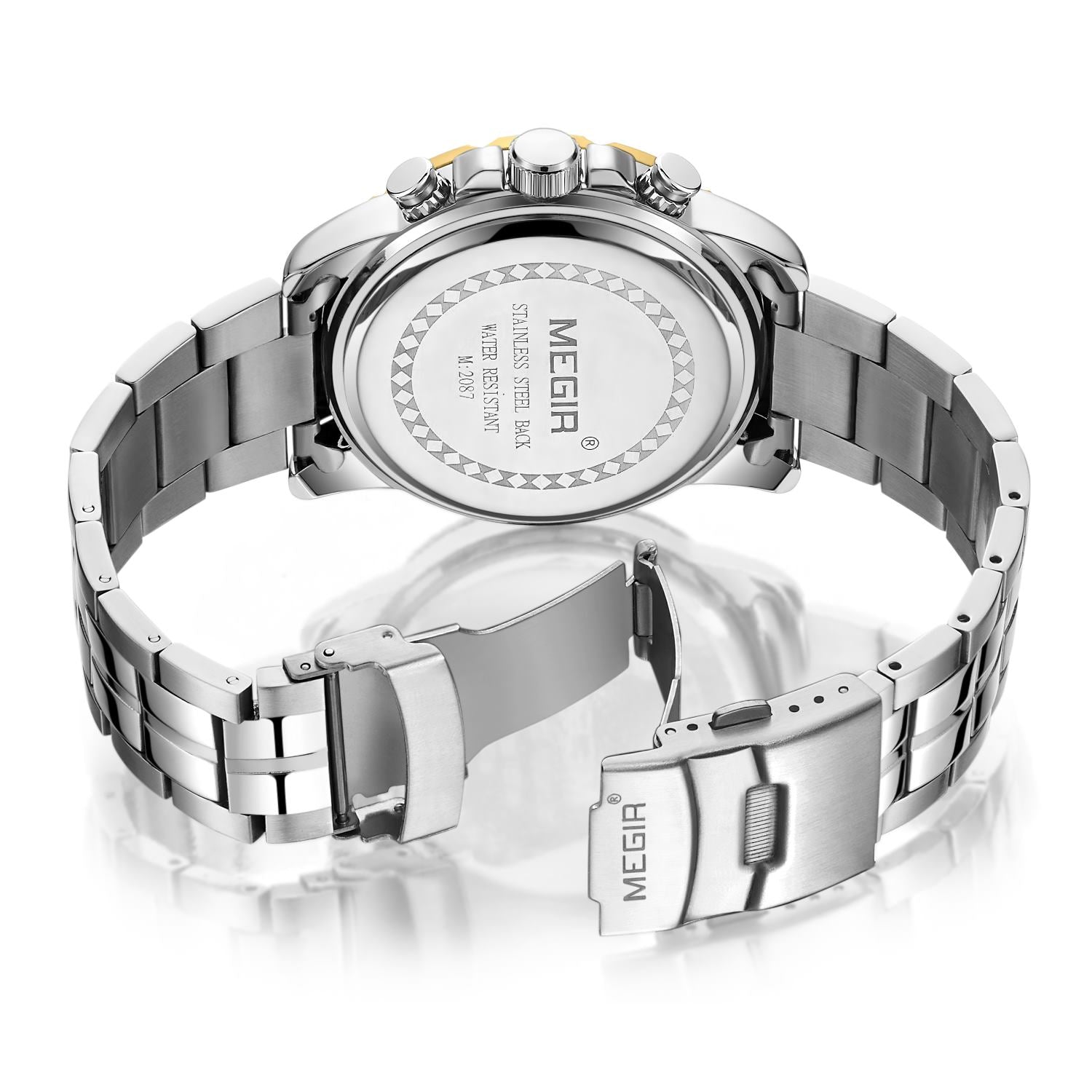 Mens Watches Top Brand Luxury Quartz Casual Wristwatch Date Clock Waterproof Wrist Watch Chronograph 2087