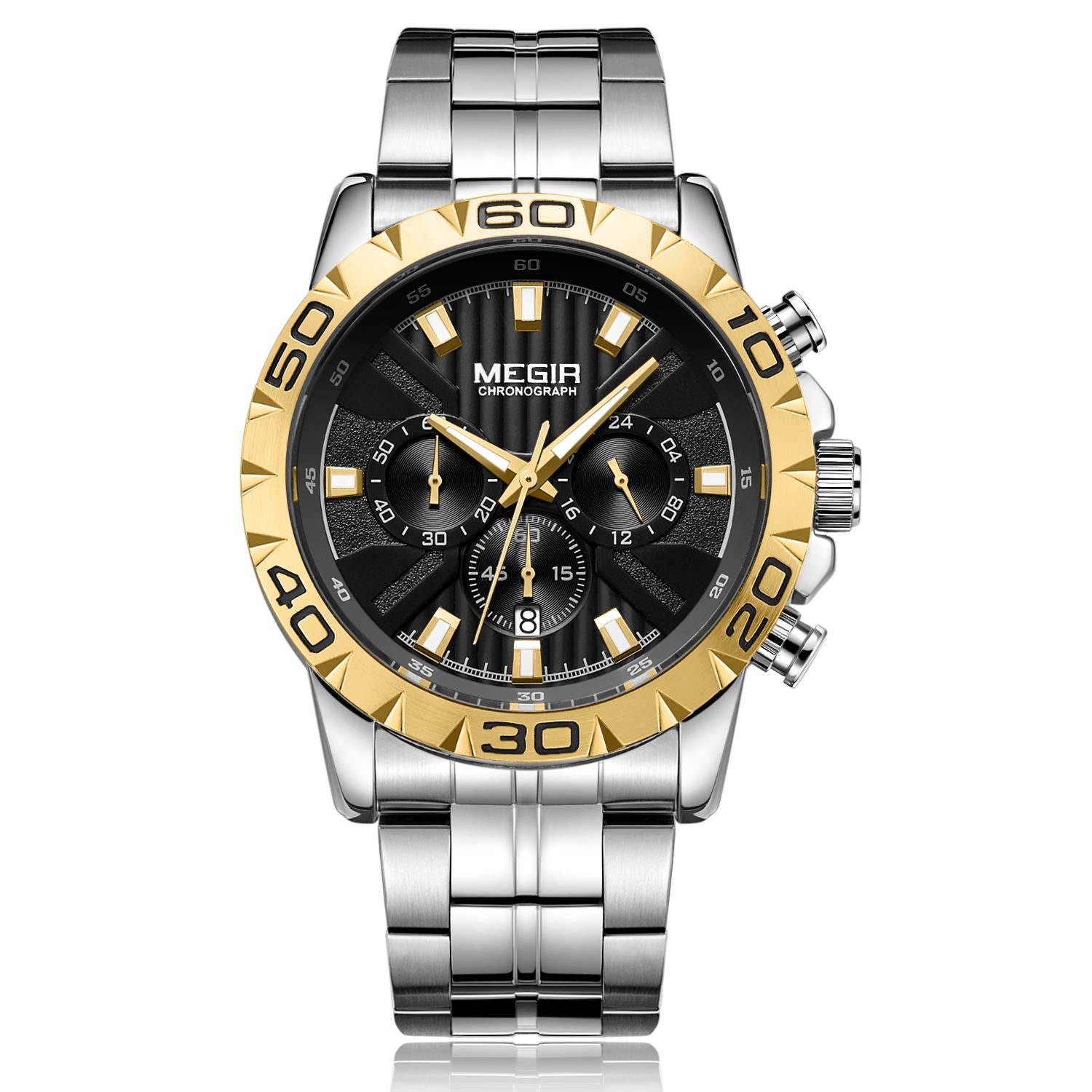 Mens Watches Top Brand Luxury Quartz Casual Wristwatch Date Clock Waterproof Wrist Watch Chronograph 2087
