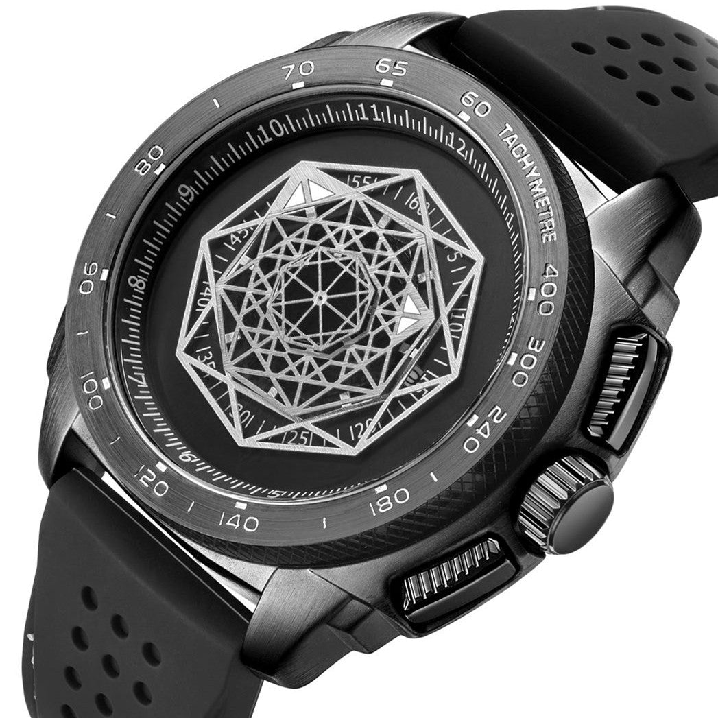Men Silicone Band Quartz Casual Wrist Watches Large Dial Sport Military Watch Clock Luminous Waterproof Relogio Masculino 554