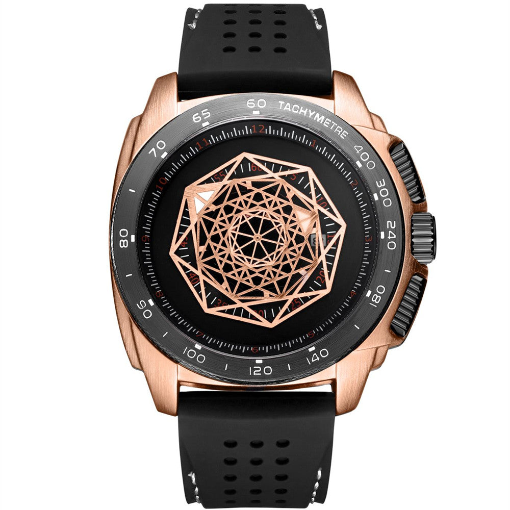 Men Silicone Band Quartz Casual Wrist Watches Large Dial Sport Military Watch Clock Luminous Waterproof Relogio Masculino 554