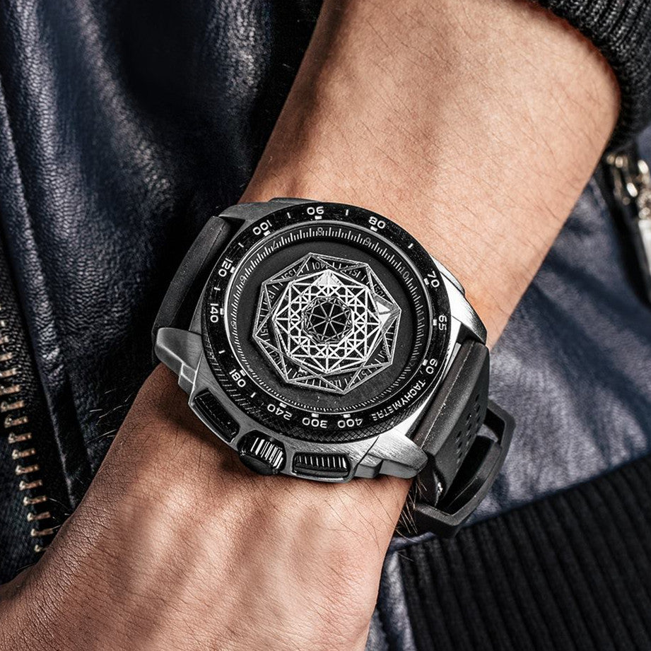 Men Silicone Band Quartz Casual Wrist Watches Large Dial Sport Military Watch Clock Luminous Waterproof Relogio Masculino 554