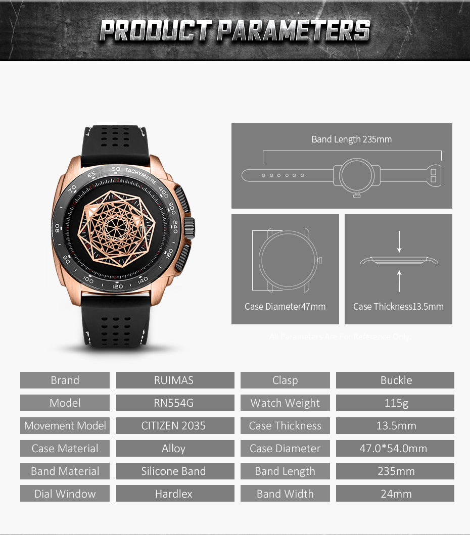 Men Silicone Band Quartz Casual Wrist Watches Large Dial Sport Military Watch Clock Luminous Waterproof Relogio Masculino 554