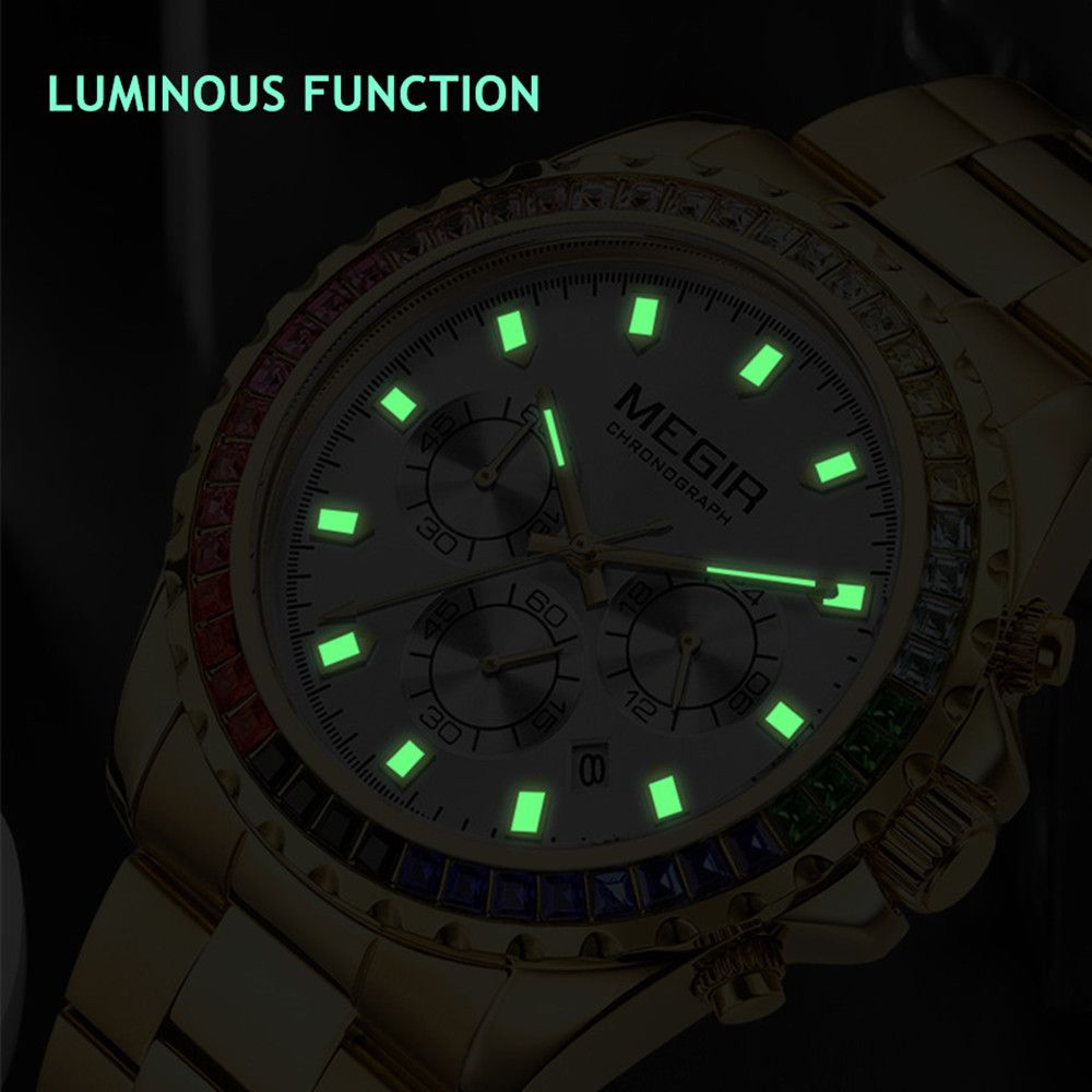 Men Watches Luxury Military Quartz Wristwatch Waterproof Stainless Steel Strap Business Watch Chronograph Date Clock Relogio Masculino 2227