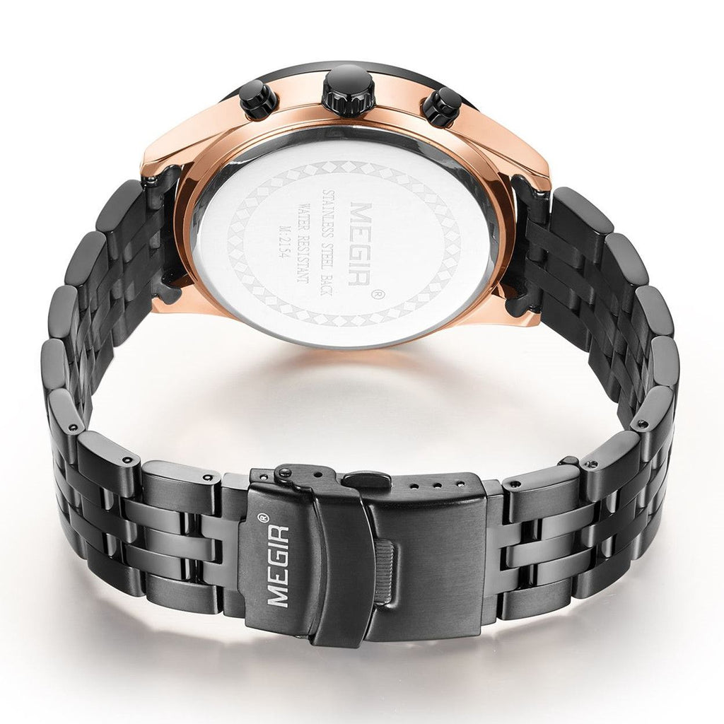 Fashion Men Watches Luxury Business Wristwatch Stainless Steel Quartz Watch Calendar Luminous Man Clock Relogio Masculino 2154