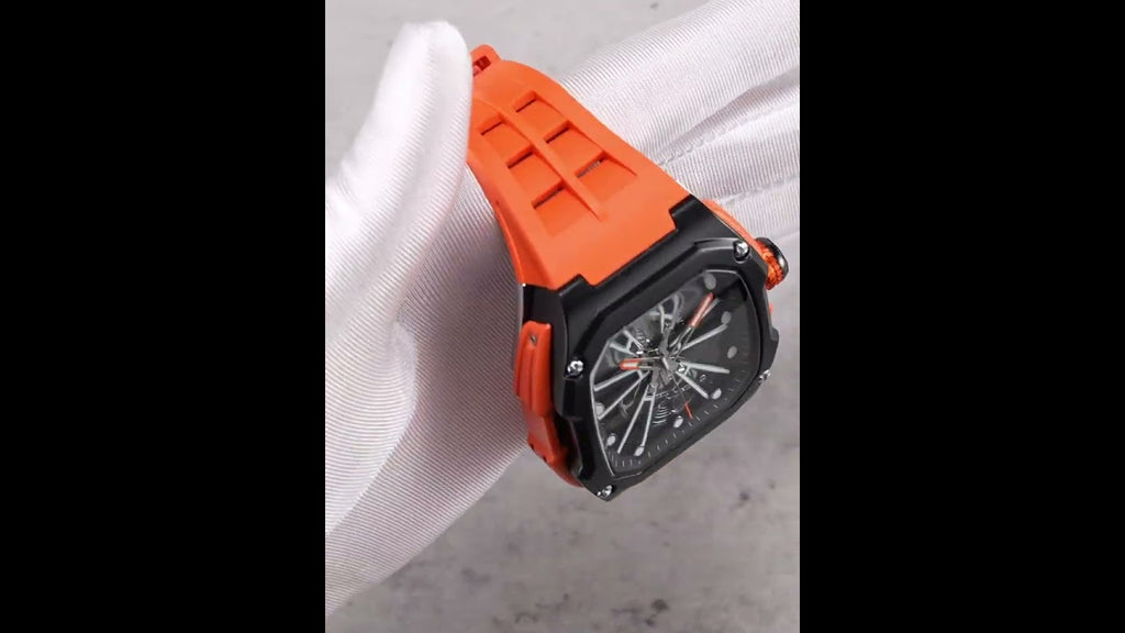 Automatic Mechanical Watch for Men Skeleton Dial Waterproof Luminous Men's Sport Casual Wristwatch Clock Reloj Hombre 8607